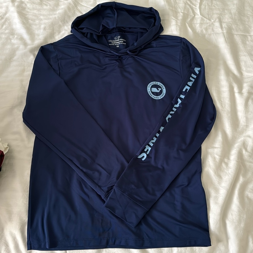 Men’s performance long sleeve hoodie Vineyard Vines size XS